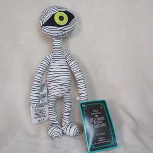 Disney Mummy Boy Plush The Nightmare Before Christmas 11'' GITD Eye NWT Glows